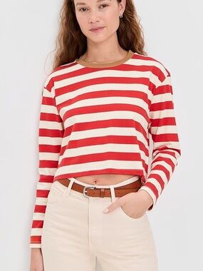 NWT- State & Lake ‘Cricket Striped Tee’ XS